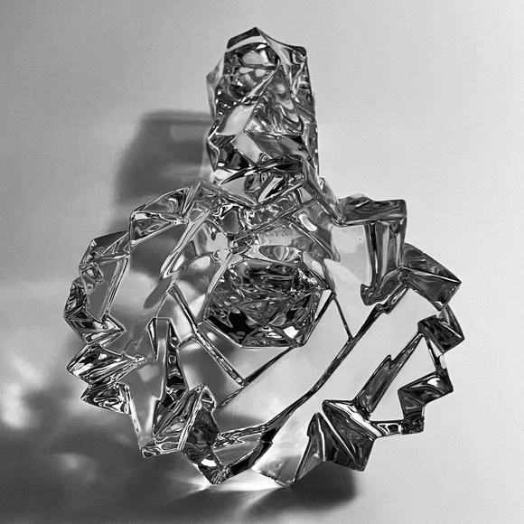 TIFFANY & Co. ROCK CUT Crystal Candlestick / 5.75 Inches / DISCONTINUED & Rare - Picture 5 of 9